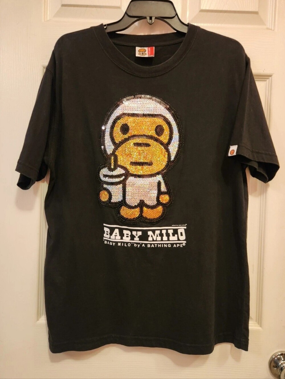 BAPE x Baby Milo Sequin Tee Shirt XL